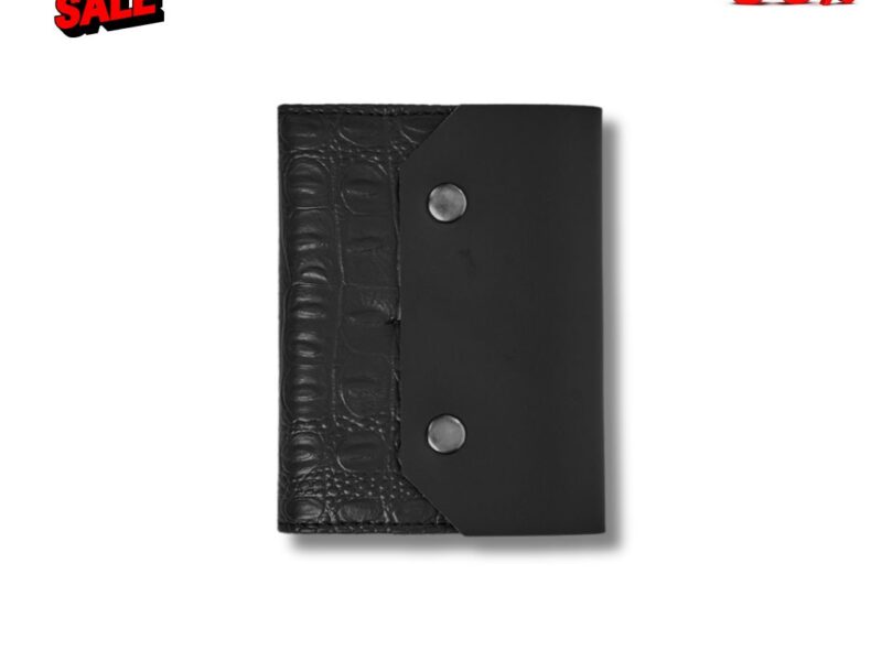 CROCO PASSPORT - Luxurious Crocodile Leatherette Passport Holder with Notepad