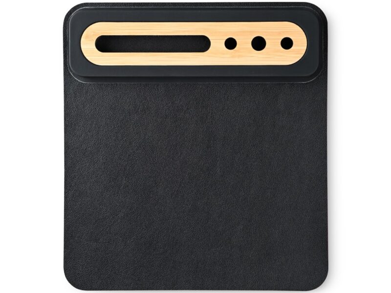 SOFTI MOUSEPAD - Eco-Friendly Foldable Mousepad with Bamboo Organizer for Phones and Pens