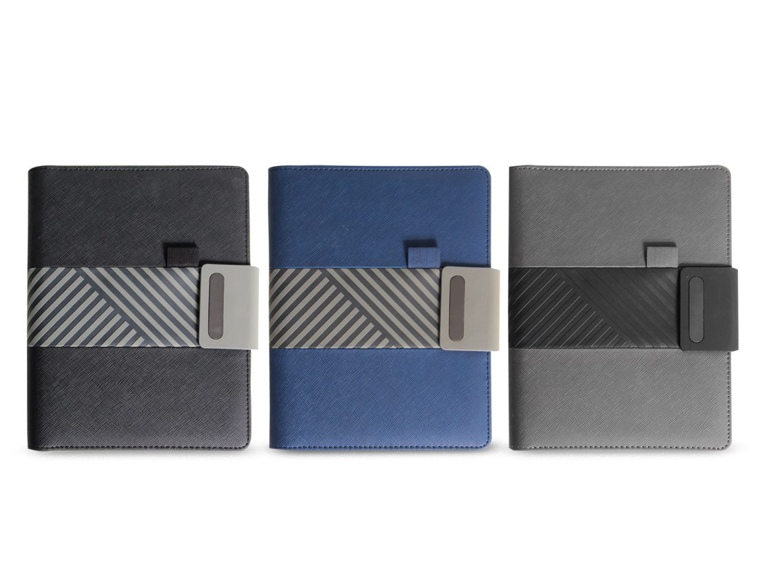 TRENDY ORGANIZER PLUS - A5 Notebook with Signature Design and Built-in Mobile Stand