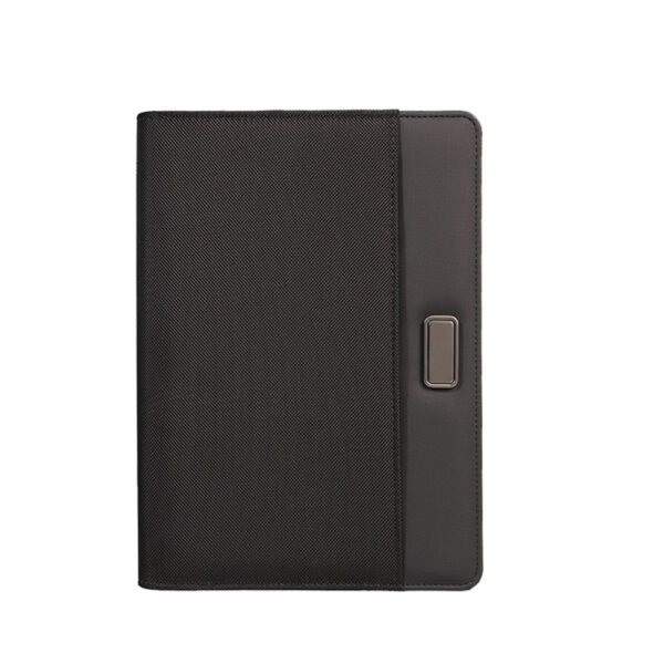 E3298 O-B5 Portfolio – Durable Premium Fabric Portfolio with Modern Metal Accent & 100-Sheet Craft Paper Notebook for Professionals - Image 1