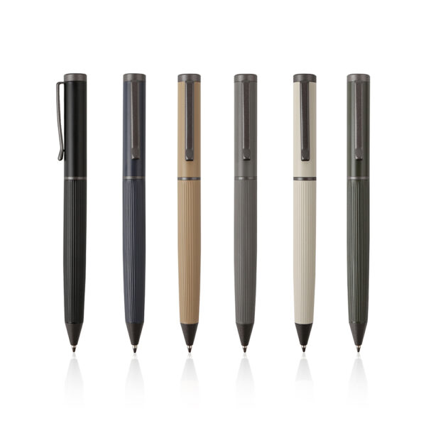 E4075-1 AGENDA PEN PLUS – Premium Stainless Steel & Copper Metal Pen with Smooth Blue Premec Ink - Image 1