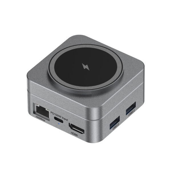 10n1 HUBMAX – Gunmetal 10-in-1 High-Capacity Charging Station with MagSafe Wireless & 100W Type-C Power - Image 7